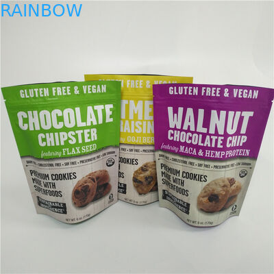 Il supporto della plastica sulle borse d'imballaggio a chiusura lampo ha stampato il commestibile da 1 gallone