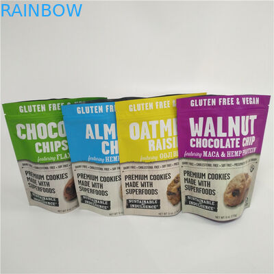 Il supporto della plastica sulle borse d'imballaggio a chiusura lampo ha stampato il commestibile da 1 gallone