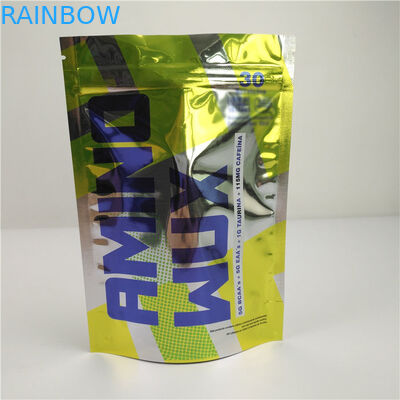 Sacchetti di plastica colorati lucidi della serratura dello zip dello spuntino che imballano la prova dell'odore