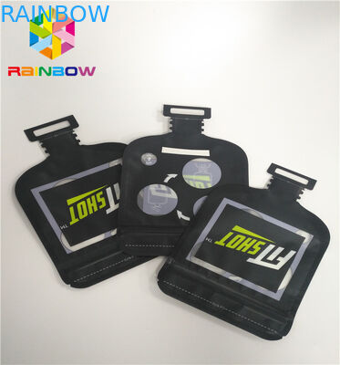 L'irregolare d'imballaggio di Candy modella i sacchetti di plastica su ordinazione con la chiusura lampo