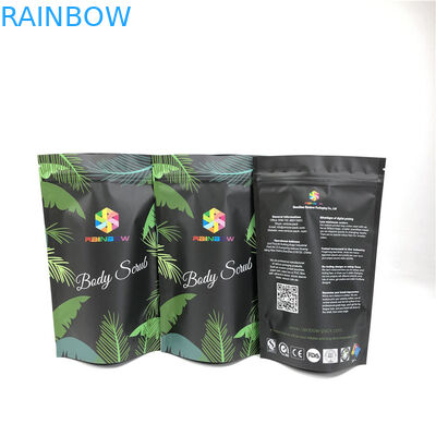 Prova cosmetica dell'odore di condizione di Matte Mylar Reusable Zip Pouches del sale da bagno dell'oceano