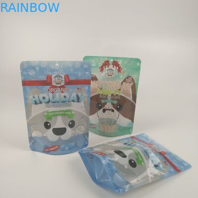 Il biscotto Mylar del pollo del cane sta sull'alimento per animali domestici che imballa il logo su misura