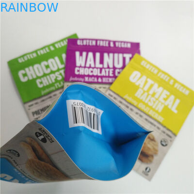 L'abitudine Digital di plastica dei dolci di Candy stampata sta sui sacchetti con la cima della chiusura lampo