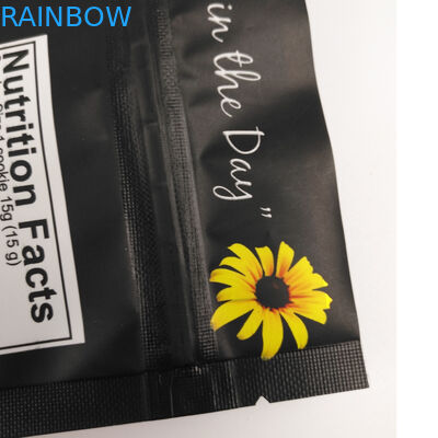 La prova diritta di plastica dell'odore della borsa della chiusura lampo del di alluminio di Mylar ha personalizzato stampato