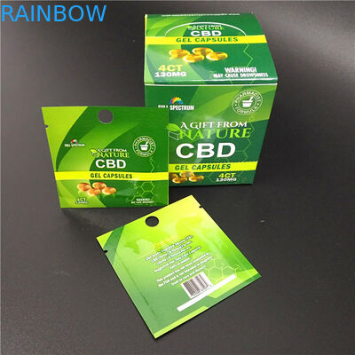 3.5g i biscotti Mylar insacca i semi di fiore di tocco morbido che imballano la borsa Candy del campione del tè della bustina insacca