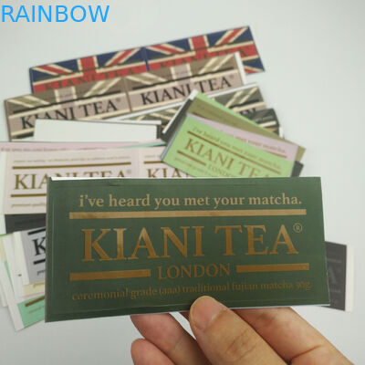 Bottiglia di acqua impermeabile adesiva su misura unica Logo Printed Labels Sticker su ordinazione del prodotto alimentare dell'autoadesivo