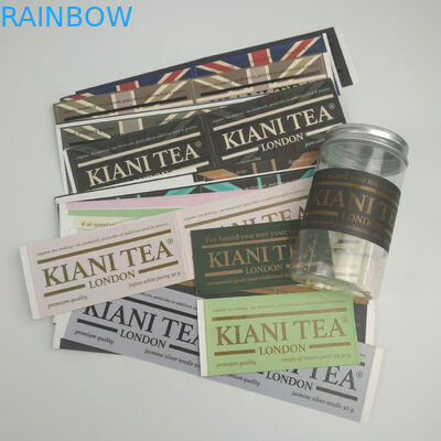 Bottiglia di acqua impermeabile adesiva su misura unica Logo Printed Labels Sticker su ordinazione del prodotto alimentare dell'autoadesivo