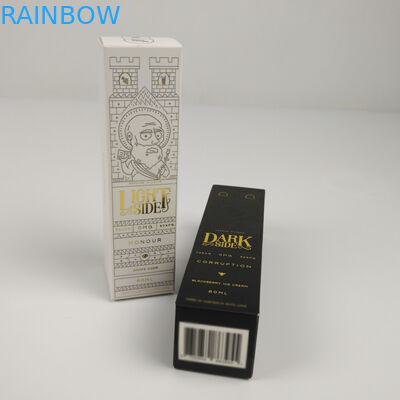 Scatola d'imballaggio di carta cosmetica su ordinazione di Logo Printed Rectangular Glossy Foldable per le bottiglie di cura di pelle del siero dell'essenza del profumo