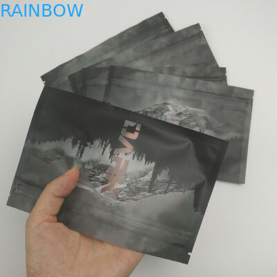 Serratura risigillabile dello zip della chiara di Front Back Window Heat Sealed prova dell'odore che imballa la guarnizione laterale Doypack di stoccaggio tre dell'alimento di Mylar