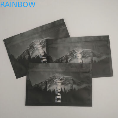 Serratura risigillabile dello zip della chiara di Front Back Window Heat Sealed prova dell'odore che imballa la guarnizione laterale Doypack di stoccaggio tre dell'alimento di Mylar