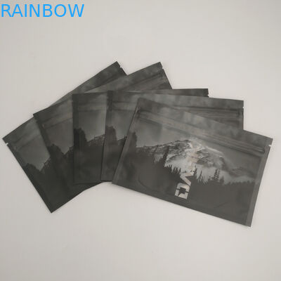 Serratura risigillabile dello zip della chiara di Front Back Window Heat Sealed prova dell'odore che imballa la guarnizione laterale Doypack di stoccaggio tre dell'alimento di Mylar