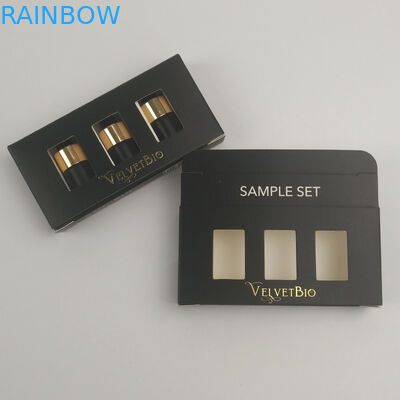 Contenitore d'imballaggio di carta cosmetico stampato UV su ordinazione di cartone rettangolare della metropolitana di Logo Gold Foil per cura di pelle del siero dell'essenza