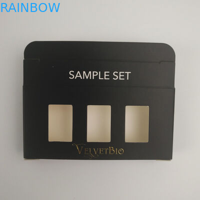 Contenitore d'imballaggio di carta cosmetico stampato UV su ordinazione di cartone rettangolare della metropolitana di Logo Gold Foil per cura di pelle del siero dell'essenza