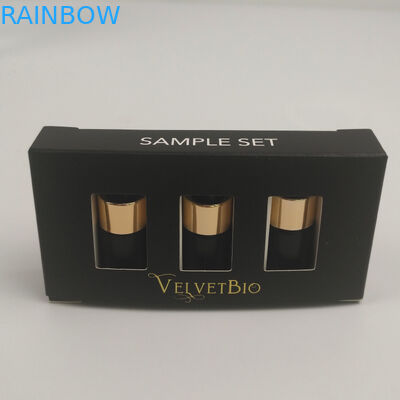 Contenitore d'imballaggio di carta cosmetico stampato UV su ordinazione di cartone rettangolare della metropolitana di Logo Gold Foil per cura di pelle del siero dell'essenza