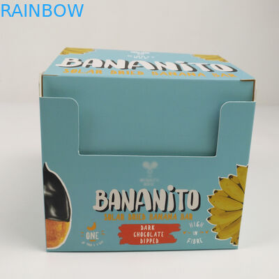 Il cartone piegante su ordinazione del cartone strappa la scatola di presentazione, contatore che del cartone ondulato PDQ gli spuntini al minuto incartano la scatola d'imballaggio