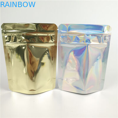 Borsa a chiusura lampo CMYK di plastica della prova dell'odore dello SGS 200g con la finestra