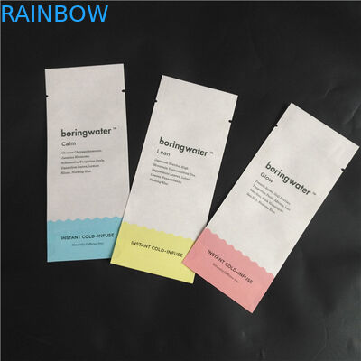 L'imballaggio composto biodegradabile della spezia della polvere dell'alimento di PLA di carta kraft dell'amico di Eco insacca tre sacchetti laterali della guarnizione