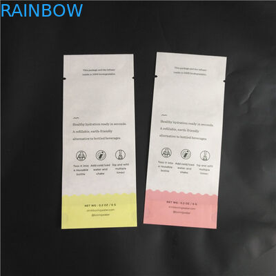 L'imballaggio composto biodegradabile della spezia della polvere dell'alimento di PLA di carta kraft dell'amico di Eco insacca tre sacchetti laterali della guarnizione