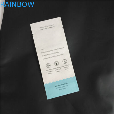 L'imballaggio composto biodegradabile della spezia della polvere dell'alimento di PLA di carta kraft dell'amico di Eco insacca tre sacchetti laterali della guarnizione