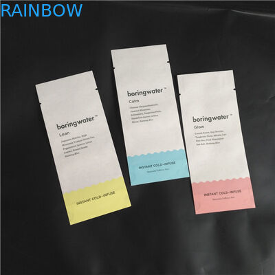L'imballaggio composto biodegradabile della spezia della polvere dell'alimento di PLA di carta kraft dell'amico di Eco insacca tre sacchetti laterali della guarnizione