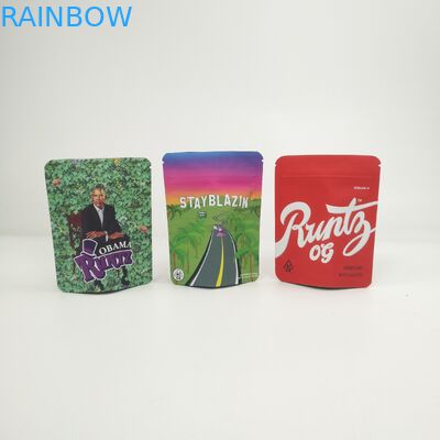 Logo Soft Touch su misura 3.5g 7g 14g 28g sta sulle borse per i biscotti Kush della cannabis della canapa