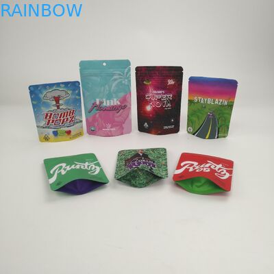 I biscotti su misura di logo 3.5g 7g 14g 28g 1pound stanno sulle borse per le cannabis Runtz di Kush Haze Herb CBD