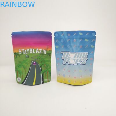 I biscotti su misura di logo 3.5g 7g 14g 28g 1pound stanno sulle borse per le cannabis Runtz di Kush Haze Herb CBD