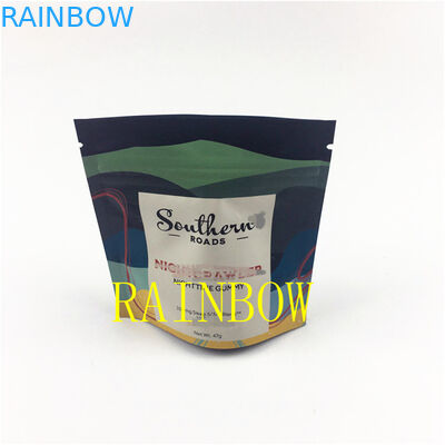 Edibles stampati su ordinazione del biscotto del fiore secchi 28g di 3.5g 7g che imballano le borse del sacchetto del seme di mylar della prova dell'odore