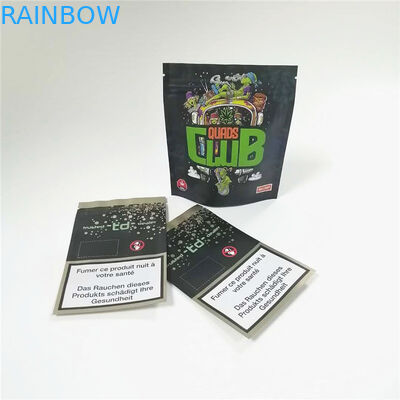 Borsa innocua per i bambini CMYK 120mic della chiusura lampo della stagnola dello SGS 14g 28g Mylar