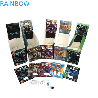 Carta di carta della bolla della carta 500k 3D della bolla della pillola del sesso dello SGS dell'ologramma con la scatola di presentazione