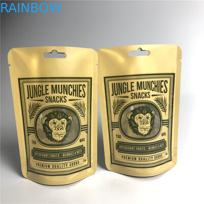 AL 0.7C Matt Snack Packaging Bags Stand di PA 1.5C su MPET