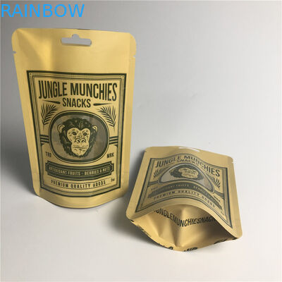 AL 0.7C Matt Snack Packaging Bags Stand di PA 1.5C su MPET