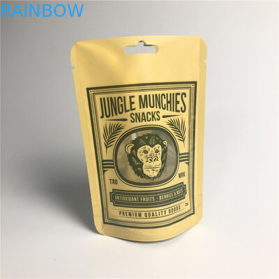 AL 0.7C Matt Snack Packaging Bags Stand di PA 1.5C su MPET