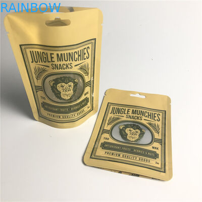 AL 0.7C Matt Snack Packaging Bags Stand di PA 1.5C su MPET