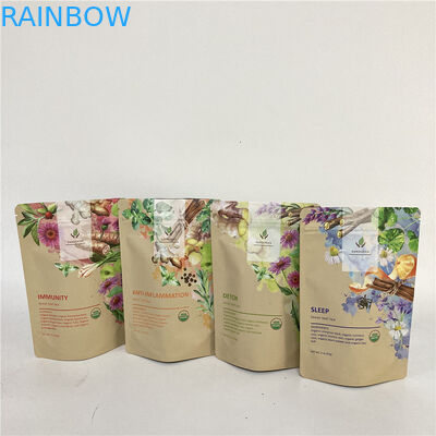 Cmyk 1.2C MPET sta sul PA del sacchetto 1.5C della chiusura lampo per tè/caffè