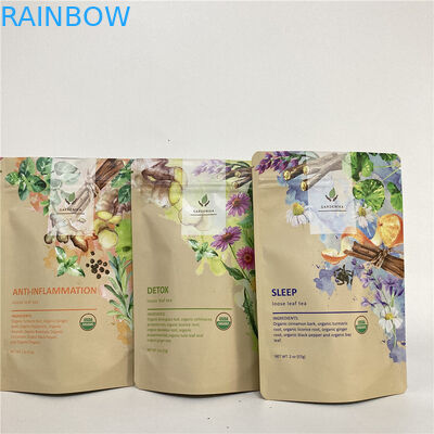 Cmyk 1.2C MPET sta sul PA del sacchetto 1.5C della chiusura lampo per tè/caffè