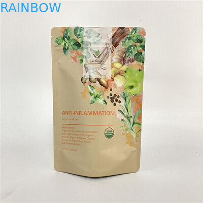 Cmyk 1.2C MPET sta sul PA del sacchetto 1.5C della chiusura lampo per tè/caffè