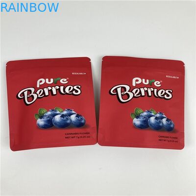 Sacchetto d'imballaggio della stagnola della serratura dello zip della borsa 3.5g Cbd del fiore della cannabis di BOPP VMPET 1/8oz