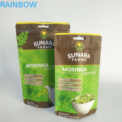 Borse risigillabili laminate 110mic di imballaggio per alimenti dello SGS del film VMPET per tè/dadi