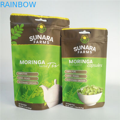 Borse risigillabili laminate 110mic di imballaggio per alimenti dello SGS del film VMPET per tè/dadi