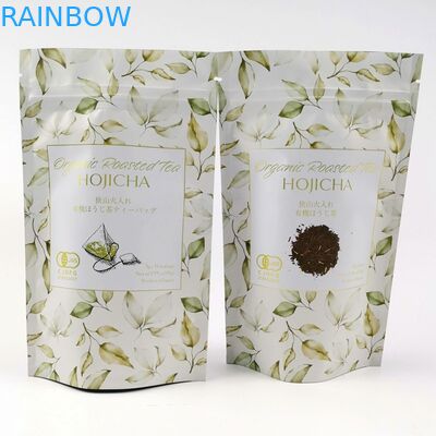 Polvere del tè di VMPET FDA Cmyk Matte Aluminum Foil Pouch 150mic Matcha