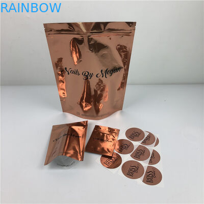 di 120mic MOPP CMYK dell'abbigliamento della borsa di plastica della stagnola chiara Mylar borsa a chiusura lampo dello SGS