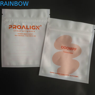 Serratura di plastica dello zip di MOPP Vmpet che imballa iso di Matte Teeth Clear Aligners