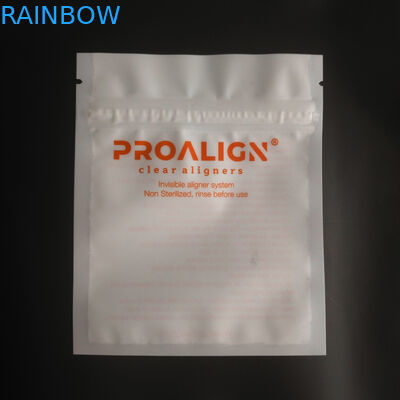 Serratura di plastica dello zip di MOPP Vmpet che imballa iso di Matte Teeth Clear Aligners