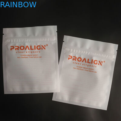 Serratura di plastica dello zip di MOPP Vmpet che imballa iso di Matte Teeth Clear Aligners