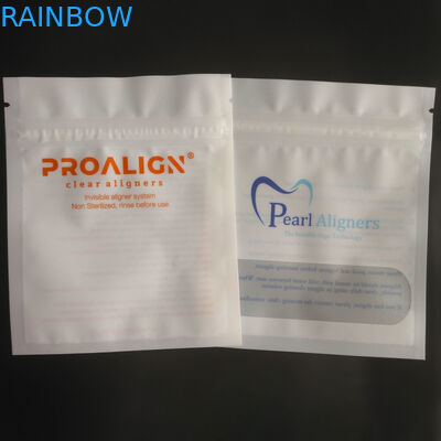 Serratura di plastica dello zip di MOPP Vmpet che imballa iso di Matte Teeth Clear Aligners