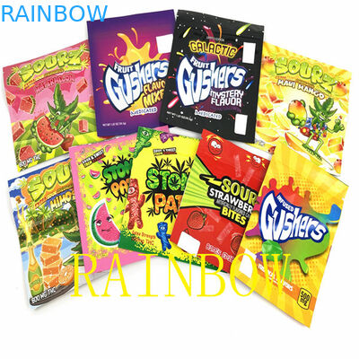 la stagnola piana di 100mic VMPET CMYK Mylar insacca il sacchetto d'imballaggio di 120x150mm Candy Edibles