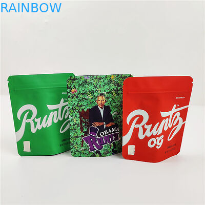 I biscotti Mylar di Mopp 180mic 3.5g insacca le borse della chiusura lampo della prova dell'odore dell'ANIMALE DOMESTICO dello SGS