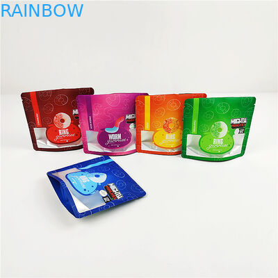 la stagnola della prova dell'odore dello SGS di 14g CBD insacca la borsa d'imballaggio gommosa di 80mic Mylar