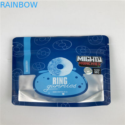 Child Proof Smell Proof foil Pouch packaging For 3.5g Candy / Cookies / Dried Flower Seeds Mylar Bag